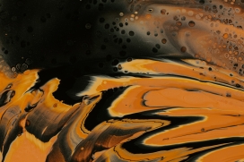 褐色抽象液体图