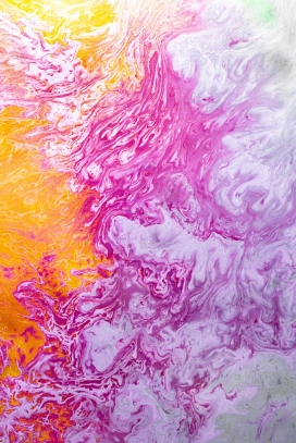 紫黄色抽象液体图