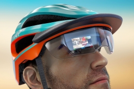 具有空间意识的 AI 自行车头盔