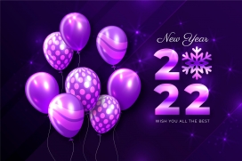 2022紫色氢气球素材下载