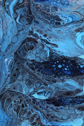 蓝色抽象涟漪图