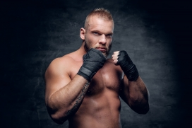 美国肌肉拳击手图片