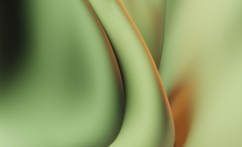 绿色立体褶皱抽象图