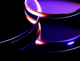 抽象立体的紫色水晶背景图