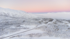 冬季公路美景图片