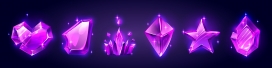紫色蓝宝石素材下载