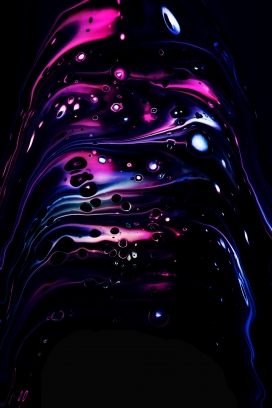 紫色蓝紫液态流体抽象图