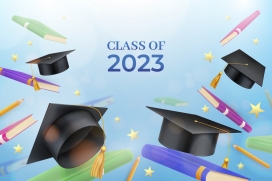 2023级毕业生现实主义插图
