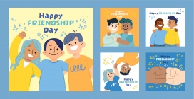 卡通国际友谊日庆祝活动海报