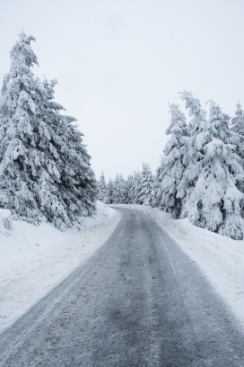 冬季马路图片